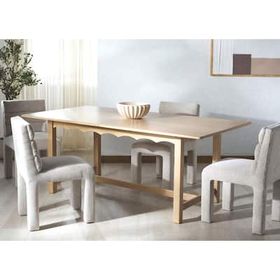 SAFAVIEH Couture Rhylee Extendable Rectangular Dining Table - 79"W x 39"D x 30"H