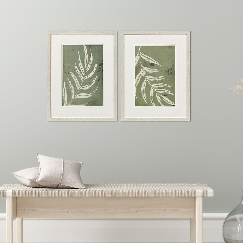 Paragon Palm Leaf Framed Art - Set of 2