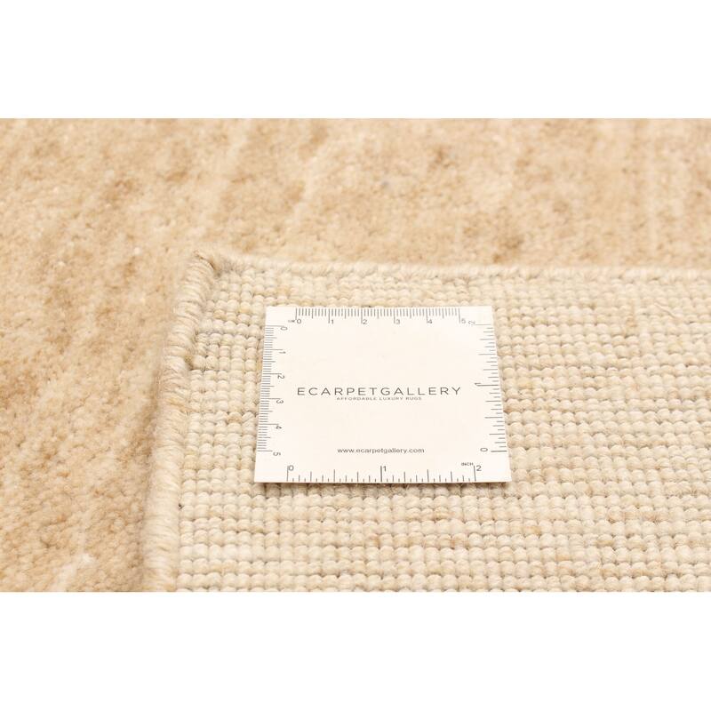ECARPETGALLERY Hand Loomed Kashkuli Gabbeh Beige Wool Rug - 5' 1" x 8'