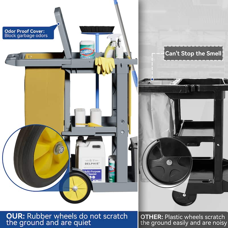 Moasis Cleaning Supplies Cart