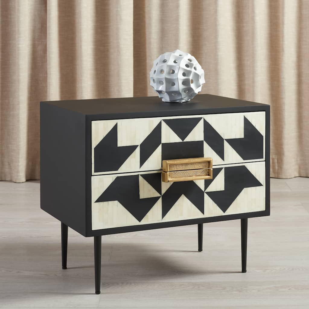 SAFAVIEH Couture Lysandra Two Drawer Nightstand