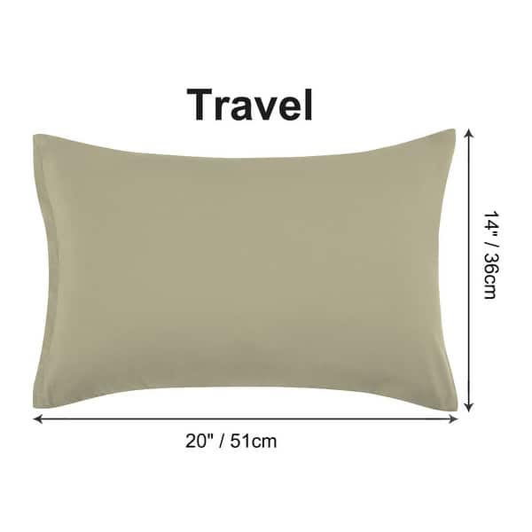 dimension image slide 1 of 39, 2 Pcs Zippered Pillowcases, Brushed Microfiber Pillow Case Cover