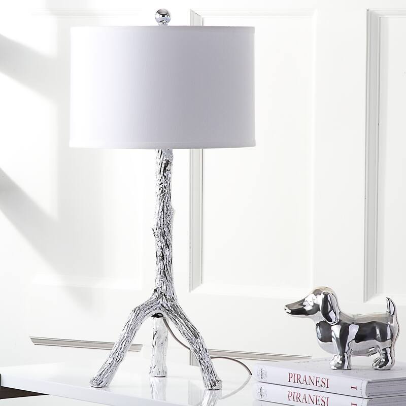 SAFAVIEH Lighting Editha 28-inch Silver Branch Table Lamp (Set of 2) - 14"x14"x29" - 14Wx14Dx29H