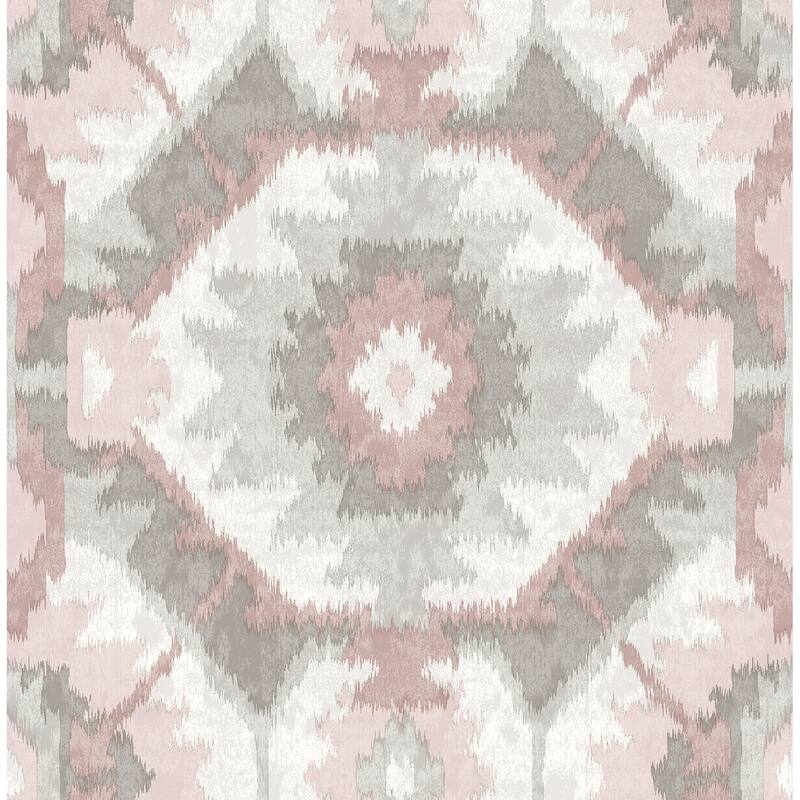 A-Street Prints Kazac Light Pink Pink Shibori Wallpaper