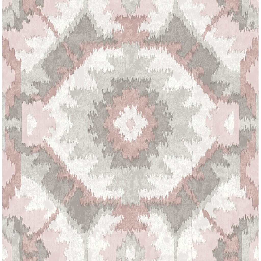A-Street Prints Kazac Light Pink Pink Shibori Wallpaper