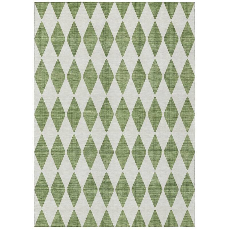 HomeRoots Geometric Transitional Rectangle Outdoor Rug