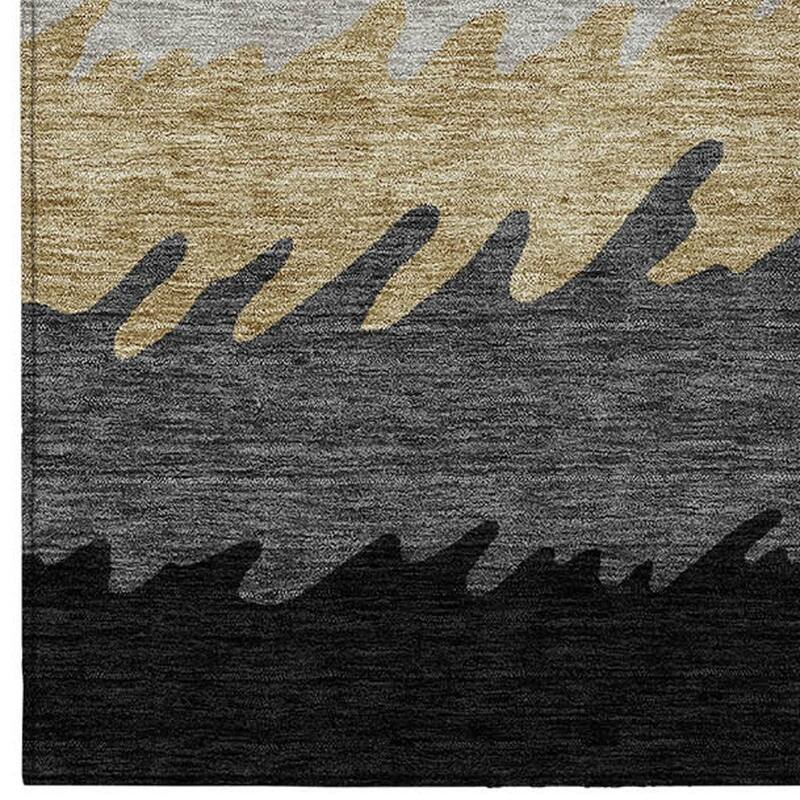 HomeRoots Striped Transitional Rectangle Outdoor Rug