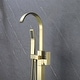 preview thumbnail 26 of 27, Floor Mounted Single Handle Clawfoot Tub Faucet with Hand shower - 8" x 48"