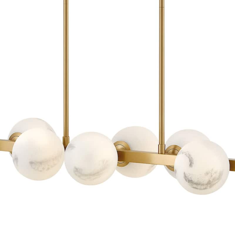 Fredrick Ramond 41906 Selene 10 Light 55" Wide Linear Chandelier