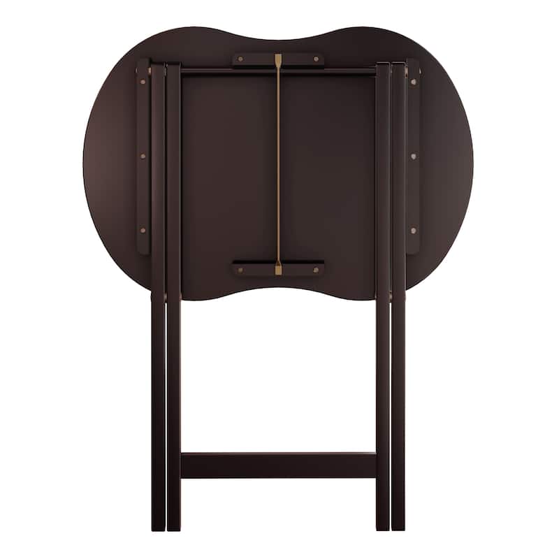 Skippy 5-Pc Snack Table Set, Peanut Top, Espresso - 23 x 16.14 x 25.83 inches