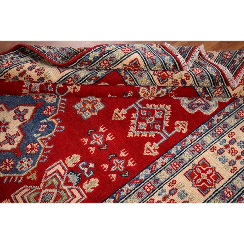 Traditional Red Kazak Oriental Area Rug Handmade Wool Carpet - 4'9" x 7'4"