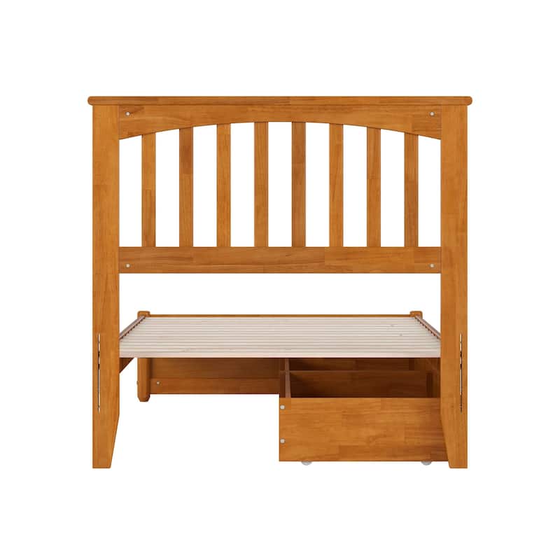 Everett Platform Bed with Panel Footboard and Storage Drawers