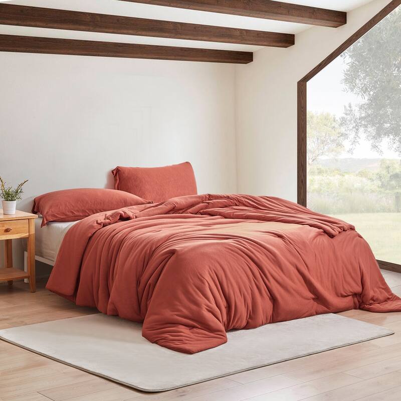 We Be Slubbin - Coma Inducer® Oversized Comforter Set - Rust Red - King