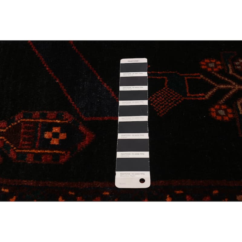 ECARPETGALLERY Hand-knotted Konya Anatolian Black, Red Wool Rug - 5'2 x 12'8