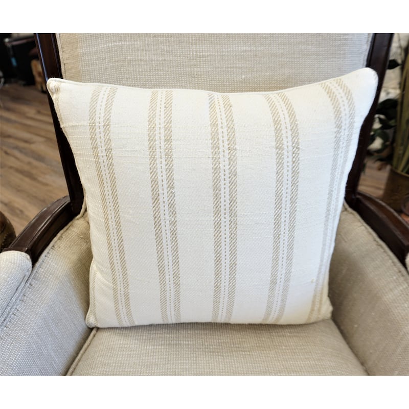 Home&Manor Tanjan Vintage Raw Silk Pillow 18"