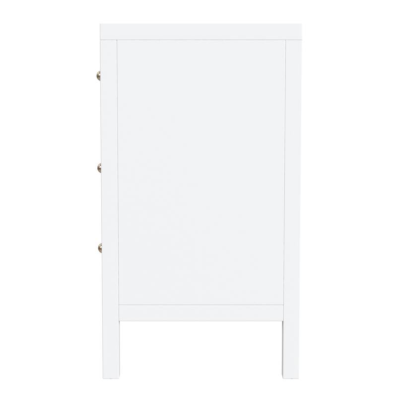 Nora 6-Drawer Wood Wide Dresser