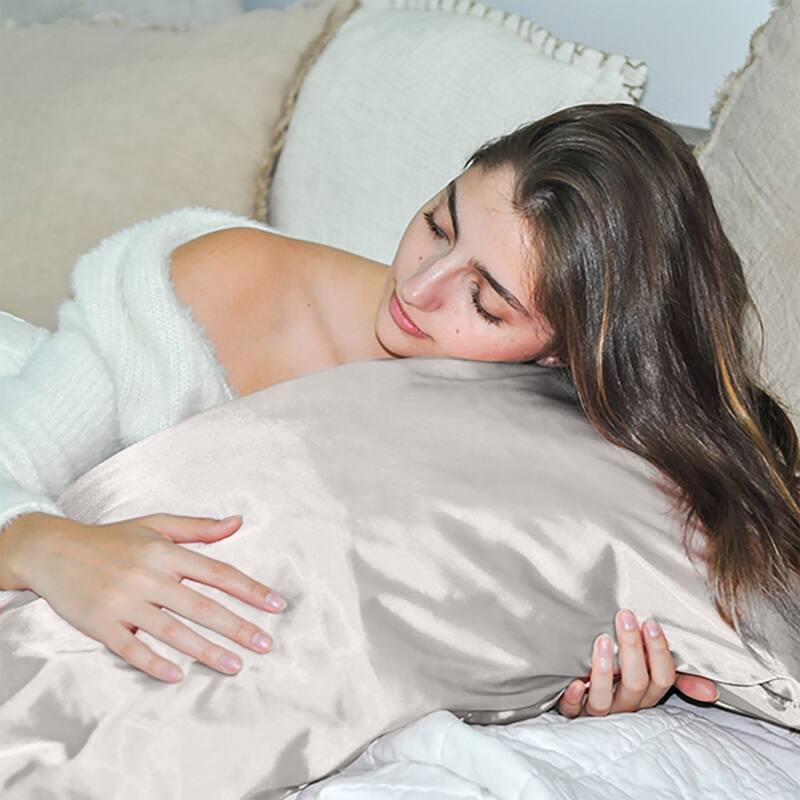 SHINE Sunrise Satin Pillowcase 2-Piece Set for a Fresh Back-to-School Start