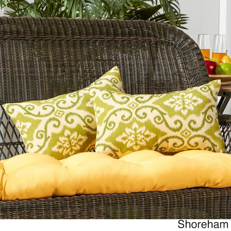 19x12-inch Rectangular Outdoor Accent Pillow (Set of 2)