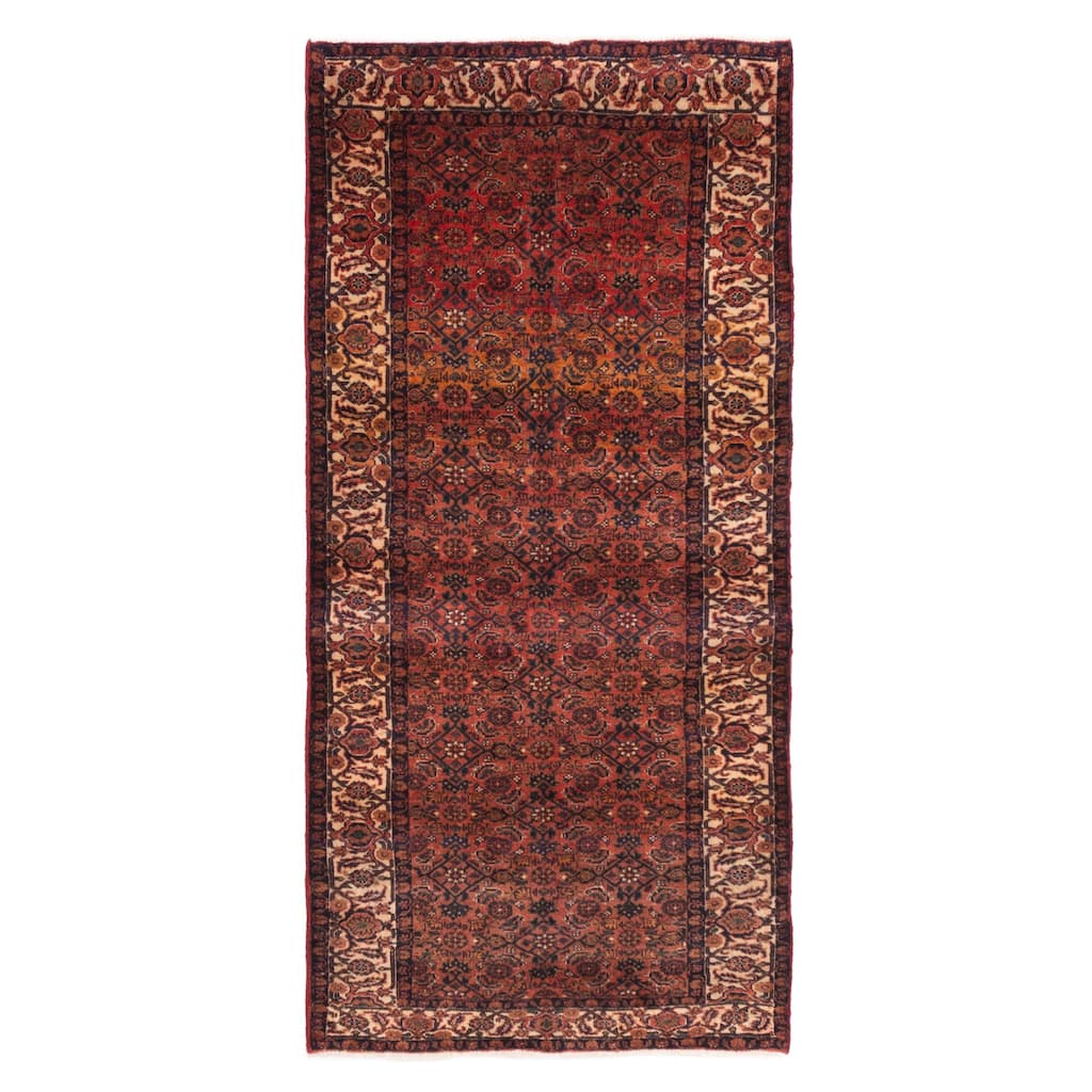 ECARPETGALLERY Hand-knotted Andelz Red Wool Rug - 4'2 x 8'10