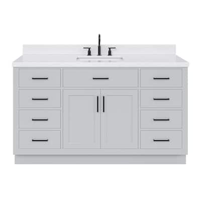Ariel T060SCQRVO Hepburn 60" Free Standing Single Basin Vanity Set
