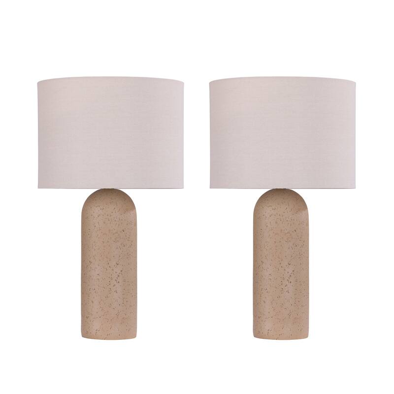 26.7" Ceramic Accent Table Lamp, Bedside Table Lamps With 3-way Dimming Switch