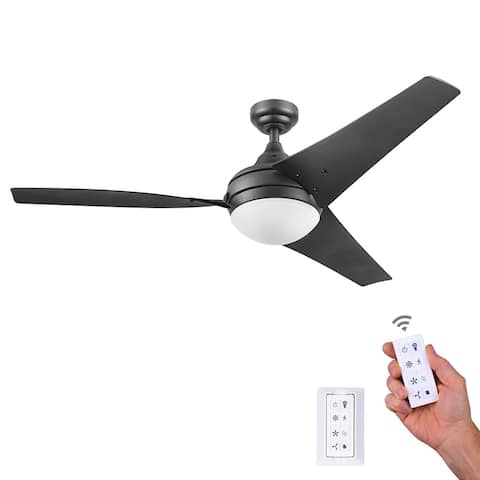52 Inch Honeywell Neyo Modern Ceiling Fan with Light and Remote, Bronze