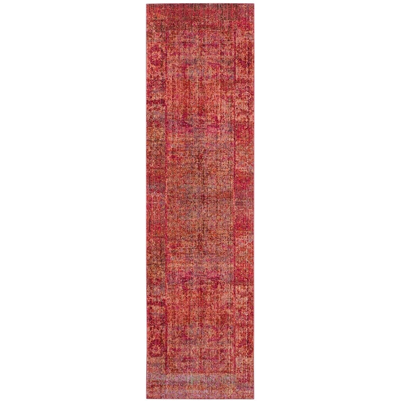 SAFAVIEH Valencia Molly Distressed Vintage Boho Oriental Polyester Rug