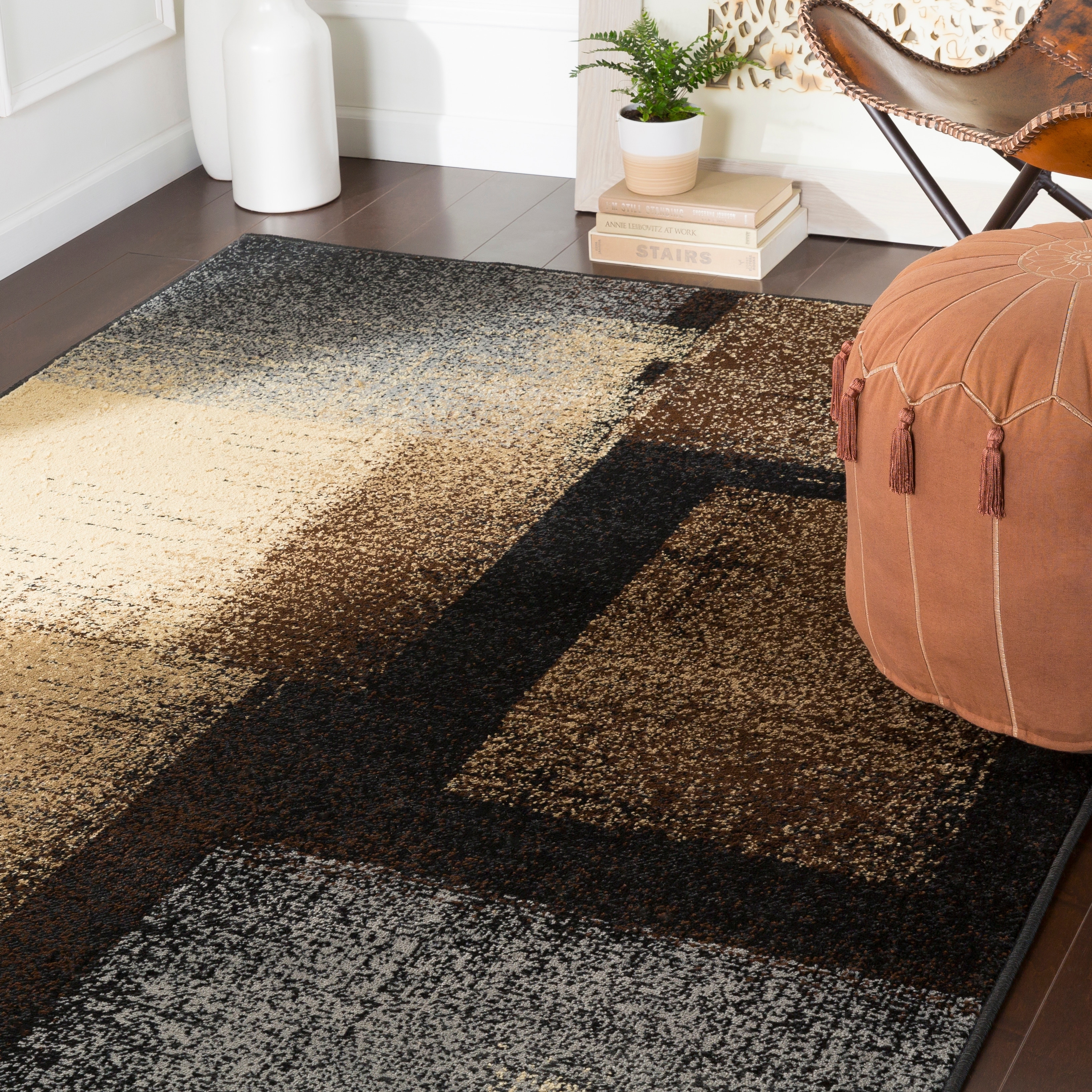 Modern Mattex Collection Small Extra Large Living Room Floor Carpet Rug Brown 