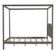 preview thumbnail 8 of 16, Full Size Canopy Platform Bed with Headboard and Support Legs