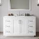 Option White / Giotto Quartz Top / Brushed Nickel