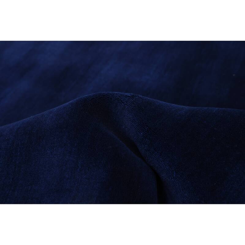 ECARPETGALLERY Hand Loomed Kashkuli Gabbeh Navy Wool Rug - 5'4 x 7'7