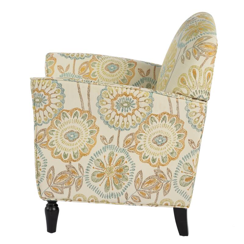 Fabric Accent Chair with Ergonomic Design, S-Spring Cushion, and 220lb Capacity