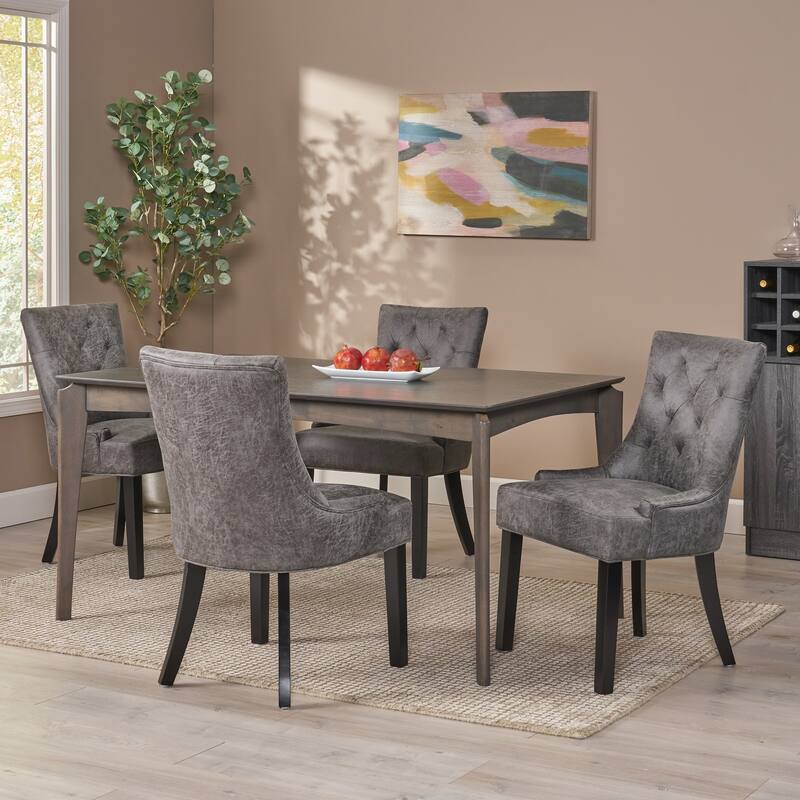 Hayden Contemporary Tufted Dining Chair (Set of 4) by Christopher Knight Home