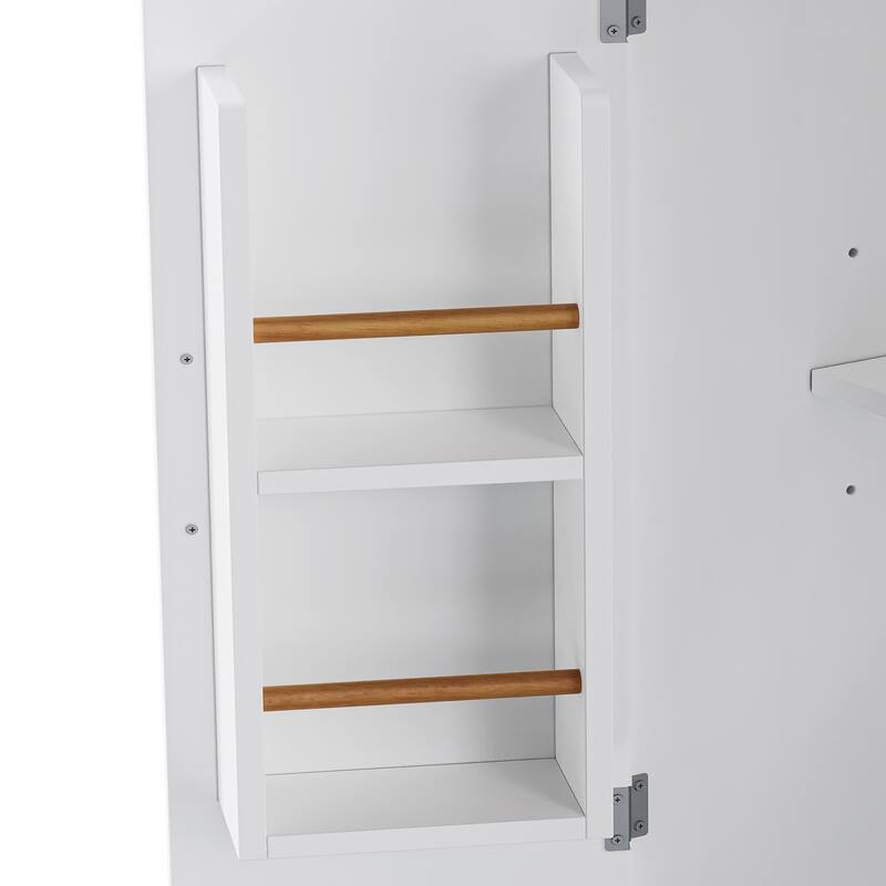 55.5'' Rubber Wood Kitchen Island with Power Outlet, Drop Leaf, Rolling Wheels and 6 Deep Drawers - 55.5'' x 29.75'' x 36''