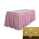 Polyester Gingham Checkered Table Skirt with L-Clips - Bed Bath ...