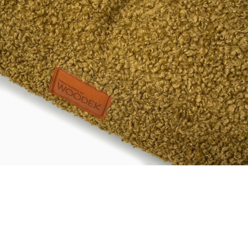 Orthopedic Dog Bed / Sofa "Milo" - M, Luxurious Fluffy Green Removable Covers