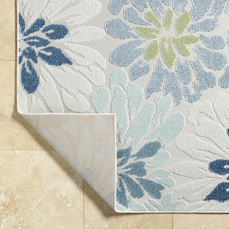 Livabliss Lakeside Tropical Outdoor Area Rug