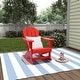 preview thumbnail 87 of 98, Polytrends Laguna Adirondack Eco-Friendly Poly All-weather Outdoor Rocking Chair Red