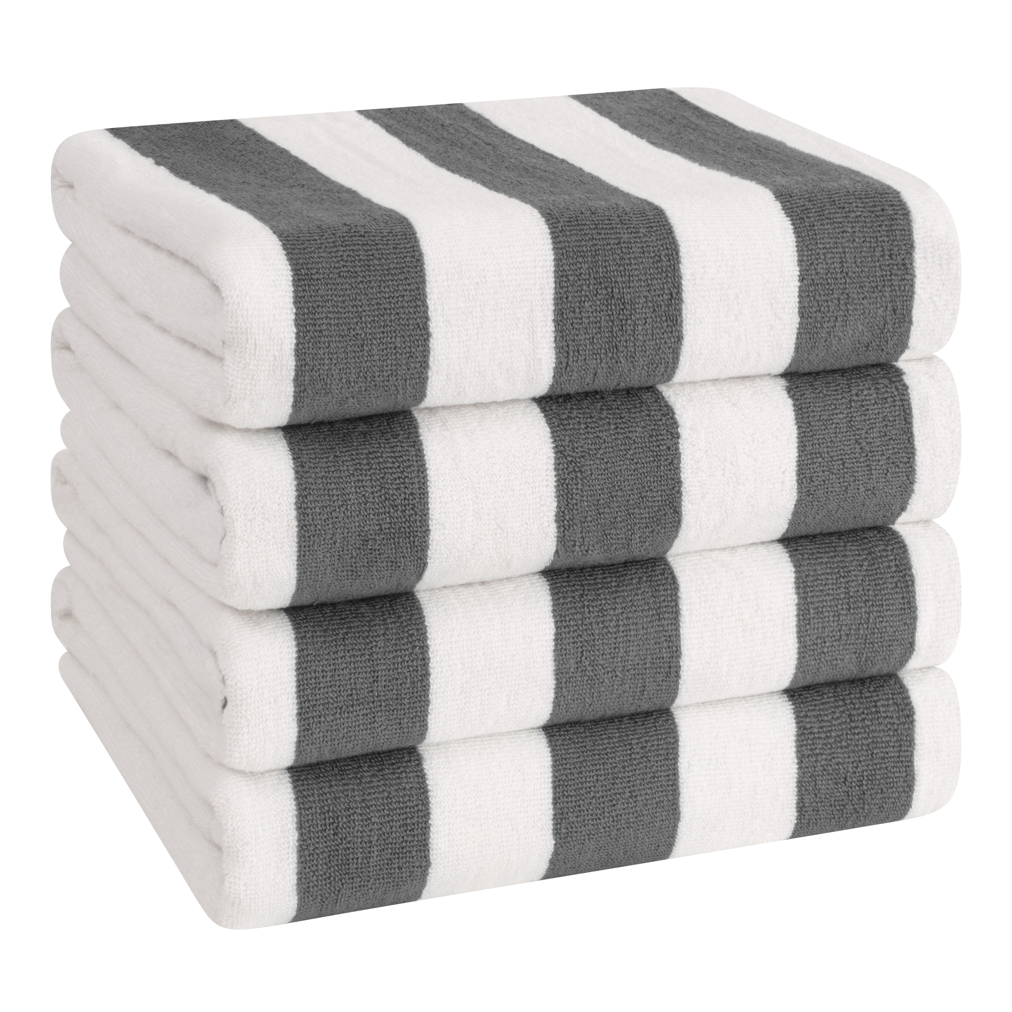 Black and white striped pool towels online