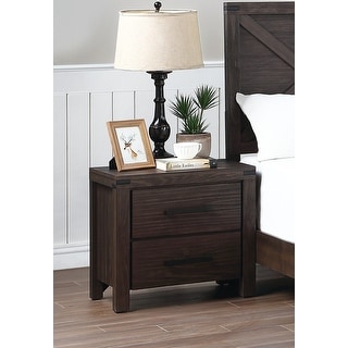Bedroom Furniture Simple Nightstand Drawers Bed Side Table Solidwood ...