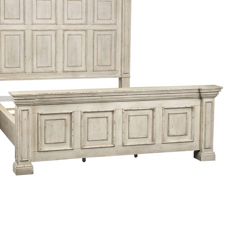 Big Valley Whitestone Distressed King California Panel Bed