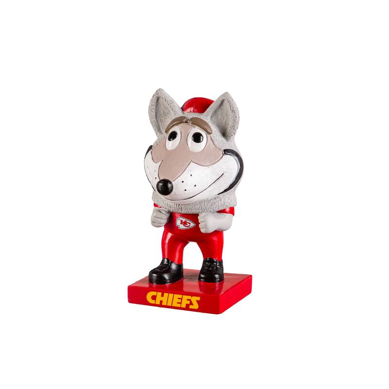 NFL Team Lil Big Head Resin Indoor/Outdoor Garden Desk Statue - Kansas City Chiefs Mascot