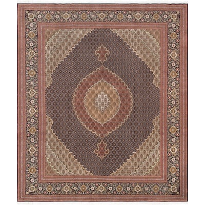 Pasargad Home Baku Hand-Knotted Silk & Wool Area Rug
