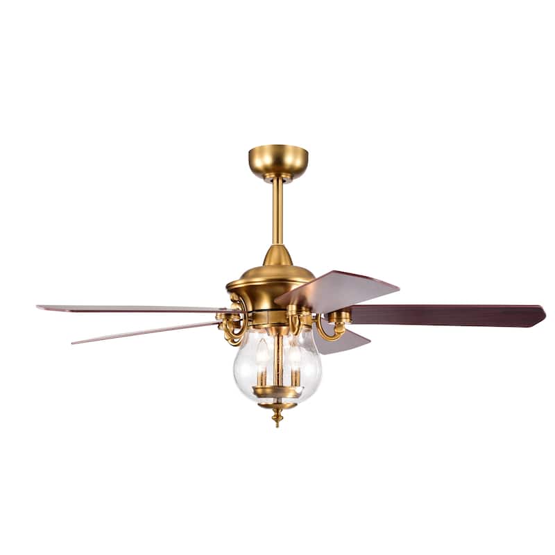 Anisma Anna 28 Inch Mid-Century Modern Style Lighted Ceiling Fan with Remote