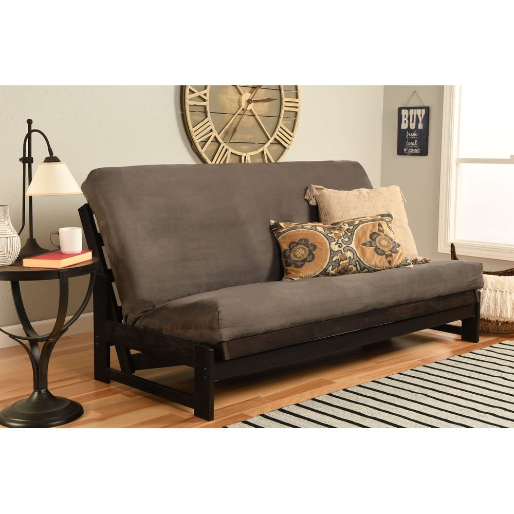 Somette Aspen Reclaim Mocha Futon Set with Suede Mattress