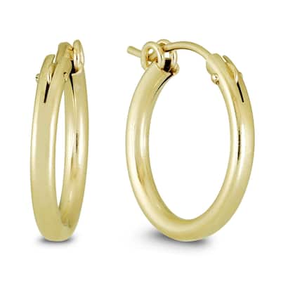 Marquee Jewels 14k Yellow Gold Filled Hoop Earrings (19 MM)
