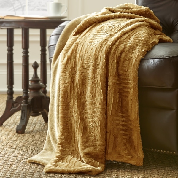 Modern Threads Plush and Cozy Faux Fur Throw On Sale Bed Bath