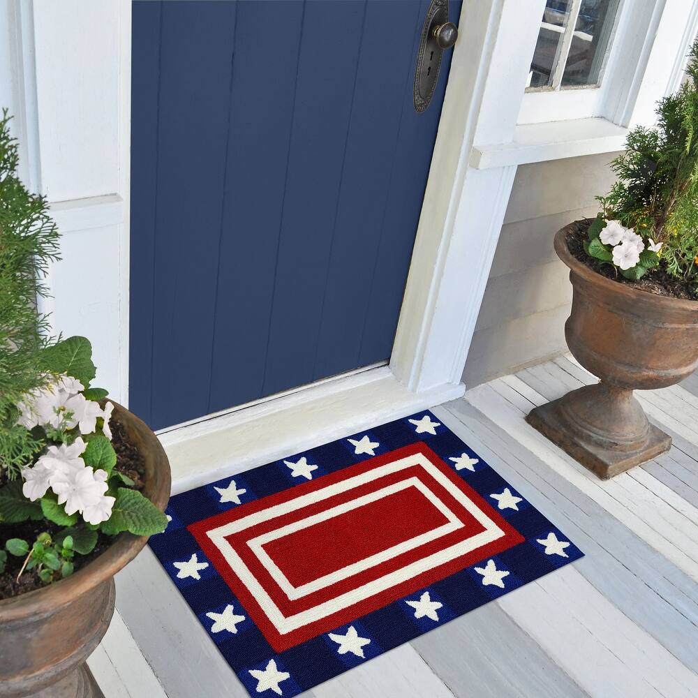 Liora Manne Frontporch Patriotic Pendant Indoor/Outdoor Rug