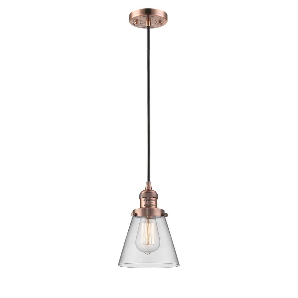 Innovations Lighting Small Cone 6" Wide Mini Pendant - Cord Suspension