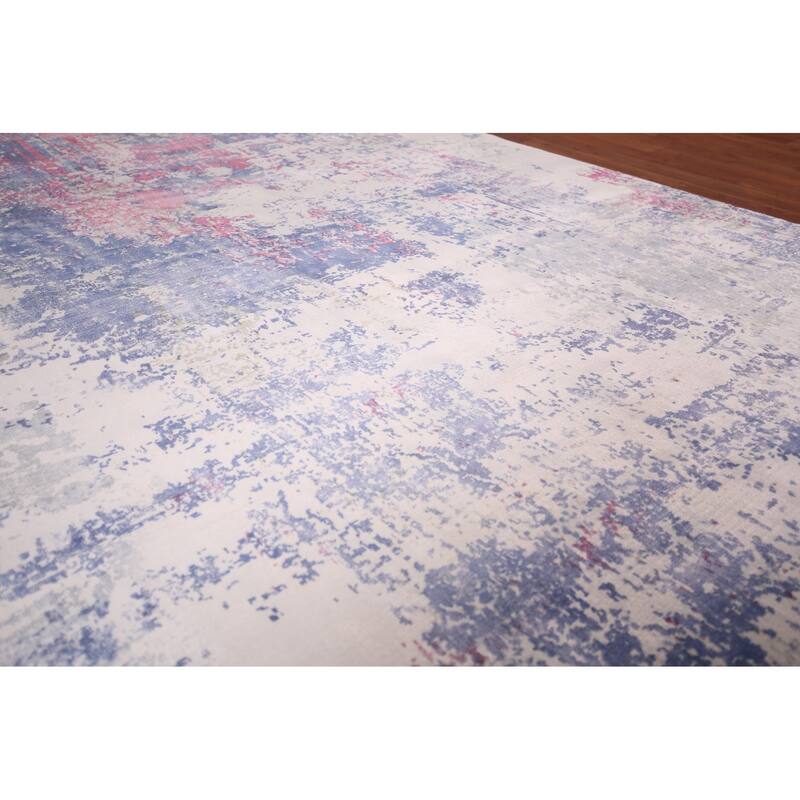 All-Over Abstract Contemporary Rug Hand-Knotted Bedroom Wool Carpet - 6'7"x 10'2"